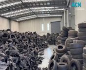 Tyre stockpile in secret North East Victorian location