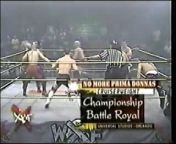 X Wrestling Federation Cruiserweight Title Battle Royal Kid Krash defeats AJ Styles and Billy Fives and Christopher Daniels and Juventud Guerrera and Prince Iaukea and Psicosis and Quick Kick