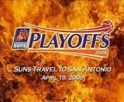The Suns practiced and met the media in Phoenix before heading out to San Antonio on Friday afternoon, in advance of their Game 1 mactchup in the opening round of the 2008 NBA Playoffs on Saturday afternoon. Suns.com TV talked to Amare Stoudemire, Grant Hill and more before hopping aboard the Suns charter for exclusive behing-the-scenes coverage.