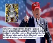 Trump praises Capitol rioters, reiterates false election claims in Ohio speech.&#60;br/&#62;&#60;br/&#62;Speech filled with attacks on Democrats, jokes about not paying teleprompter company.