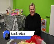 Sam Broxton from Thrive CIC in the new sensory room at Hindley Library.