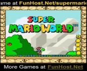 Play Super Mario World at FunHost.Net/supermarioworld Played enjoyed in many years, which has become a legend, do not miss this version of Super Mario, Mario adventures you join. Mario is portrayed as an Italian-American plumber who, along with his brother Luigi, has to defeat creatures that have been coming from the sewers below New York. The gameplay focuses on Mario&#39;s extermination of pests in the sewers by flipping them on their backs and kicking them away. (America Game ).&#60;br/&#62;&#60;br/&#62;Play Super Mario World for Free at FunHost.Net/supermarioworld on FunHost.Net , The Fun Host of Apps and Games!&#60;br/&#62;&#60;br/&#62;Super Mario World Game: FunHost.Net/supermarioworld &#60;br/&#62;www: FunHost.Net &#60;br/&#62;Facebook: facebook.com/FunHostApps &#60;br/&#62;Twitter: twitter.com/FunHost &#60;br/&#62;