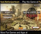Play Sniper Team at FunHost.Net/sniperteam When the going gets tough, there is only one team to join: the Sniper Team. How to Play Soldier, your base needs defending! Select your sniper and your weapon and get ready to defend your turf at all costs in this shooting game. Clear out invaders to pass a level, but remember to keep an eye on your defenses: they can only hold out for so long. Mouse = Aim &amp; Fire Space = Zoom In/Out 1-4 = Switch Sniper Q = Switch Weapon R = Reload (Shooting, Sniper Game ).&#60;br/&#62;&#60;br/&#62;Play Sniper Team for Free at FunHost.Net/sniperteam on FunHost.Net , The Fun Host of Apps and Games!&#60;br/&#62;&#60;br/&#62;Sniper Team Game: FunHost.Net/sniperteam &#60;br/&#62;www: FunHost.Net &#60;br/&#62;Facebook: facebook.com/FunHostApps &#60;br/&#62;Twitter: twitter.com/FunHost &#60;br/&#62;