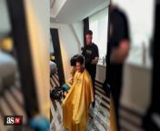 Hair Jude! Watch Real Madrid star Bellingham get his latest haircut from tamil aunty long hair and