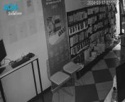 CCTV footage of a person allegedly breaking into Thirroul shop, Computer Medic, at 2.50am on Sunday, March 17, 2024. Video supplied