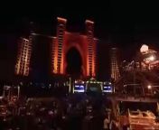 Around 2,000 VIPs - including A-list actors, models, musicians, sports stars and businesspeople from around the world - enjoyed the opening of Dubai&#39;s lavish Atlantis Palms resort Thursday night. &#60;br/&#62; &#60;br/&#62;The opening of the £750m Atlantis Hotel in Dubai was celebrated by what&#39;s said to have been the world&#39;s biggest firework display. There was also a massive star-studded party.&#60;br/&#62; &#60;br/&#62;Kylie Minogue reportedly got £2m for performing at the event and was one of around 2,000 guests. Rooms at the hotel aren&#39;t cheap though - they go from £550 to £23,000 per night. &#60;br/&#62; &#60;br/&#62;The UK celebrity set was well represented at the bash, with Lily Allen putting on a suitably posh frock. Guests at the party also enjoyed lobster and champagne and were looked after by 1,000 waiters. &#60;br/&#62; &#60;br/&#62;Have you been there ?