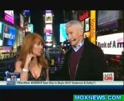 Kathy Griffin isn&#39;t known to have much of a filter, and on Saturday night&#39;s CNN New Year&#39;s Eve broadcast, the comedienne shed any remaining inhibitions - and her clothes.&#60;br/&#62;&#60;br/&#62;Griffin, who cohosted the live coverage of the Times Square ball drop with Anderson Cooper, appeared feisty throughout the night, but she had one move up her sleeve that even Cooper couldn&#39;t have predicted.&#60;br/&#62;&#60;br/&#62;As the camera cut away to shots of revelers and the Swarovski crystal ball, Griffin quickly stripped down to her bra and panties, startling Cooper and sending him into a fit of nervous giggles.&#60;br/&#62;&#60;br/&#62;&#92;