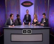 Jimmy and Michelle Pfeiffer team up against Kyle MacLachlan and The Roots&#39; Tariq Trotter in the game Password.