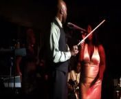 Crissy Collins sings a collaboration of songs and is joined with violinist Ken Ford.