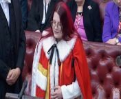 Moment youngest life peer takes seat in House of Lords at 28 years oldSource Parliament TV