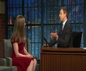 Chelsea Clinton talks to Seth about never knowing a time her family wasn&#39;t attacked and passing on the tradition of learning to read through newspapers to her kids.