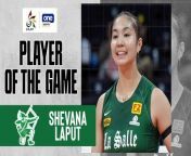 UAAP Player of the Game Highlights: Shevana Laput steps up in Angel Canino's absence as La Salle holds off UP from lights off