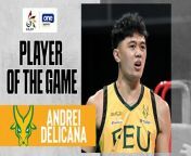 UAAP Player of the Game Highlights: Andrei Delicana leads FEU charge vs. Ateneo from football player hall touch