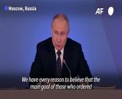 Speaking during a congress meeting in Moscow, Russian President Vladimir Putin says the Kremlin has &#92;