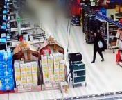 Thief caught on camera assaulting Tesco worker in Peterborough from yasmin39s black thief action scene in alladin