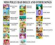 Miss Polly had a Dolly and other songs collection from de de mon dolly shayontoni