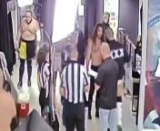 AEW Airs CM Punk vs Jack Perry Brawl Video Footage All out from thalen cm