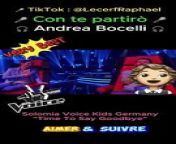 Time To Say Goodbye -Andrea Bocelli ️ interprété par Solomia : belle VoixVery The Best from Voice Kids Germany