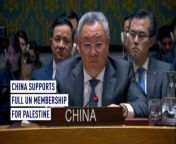 #China finds the U.S. decision to veto Palestine&#39;s full #UN membership bid &#92;