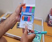 Unboxing and Review of JAINEX Rolla ELITE, shark, wonder of the world, colorful Roller Ball Pen