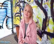 Public Agent Short Hair Blonde Amateur Teen with Soft Natural Body Picked up as Bus Stop from junior teen nudist france