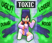 Aphmau turns TOXIC in Minecraft! from gameplay de fundo de minecraft
