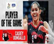 UAAP Player of the Game Highlights: Casiey Dongallo powers UE with 28 points vs UP from www ue org