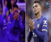 Thiago Silva was seen in tears after Chelsea suffered a defeat against Manchester City. &#60;br/&#62;&#60;br/&#62;The Blues were dumped out of the FA Cup by Pep Guardiola&#39;s men after suffering a 1-0 loss in the semi-final at Wembley. &#60;br/&#62;&#60;br/&#62;Bernardo Silva struck from close range six minutes from time to ensure City&#39;s hope of winning the double stayed intact.&#60;br/&#62;&#60;br/&#62;Thiago Silva, who looks set to depart west London this summer, cried shortly after the match ended. &#60;br/&#62;&#60;br/&#62;Meanwhile, Noni Madueke was seen laughing in the background as he spoke with City&#39;s Jack Grealish. &#60;br/&#62;&#60;br/&#62;Thiago Silva crying and Noni Madueke laughing and joking around behind him.&#60;br/&#62;&#60;br/&#62;And people genuinely question what’s wrong with this Chelsea squad.&#60;br/&#62;&#60;br/&#62;And Blues fans took notice of the contrast, with many praising Silva&#39;s mentality. &#60;br/&#62;&#60;br/&#62;One fan wrote: &#39;You can tell the immaturity of our team, if we had just 3 more with Silva’s mentality, we would have won a trophy already&#39;. &#60;br/&#62;&#60;br/&#62;Another said: &#39;Sums up our club and guess who is leaving this summer? Silva is crying cuz this is his last shot at a trophy with us. A club he loves.&#39; &#60;br/&#62;&#60;br/&#62;&#39;Renew Silva. sell noni. I&#39;ve seen enough, really,&#39; a third Chelsea fan added.&#60;br/&#62;&#60;br/&#62;Silva&#39;s contract at Chelsea is set to expire later this summer and talks over an extension have not taken place yet. &#60;br/&#62;&#60;br/&#62;The 39-year-old moved to Stamford Bridge from Paris Saint-Germain in 2020 but this could be his final season playing for Mauricio Pochettino&#39;s side, having been one of the Blues&#39; most important players over the past four seasons.&#60;br/&#62;&#60;br/&#62;In January, Silva admitted that his career &#39;was almost over&#39; and that he was &#39;relaxed about his future&#39; despite having not yet agreed a new deal with Chelsea.