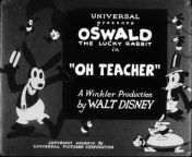 Oh Teacher (1927) - Oswald the Lucky Rabbit from cinema love video oh