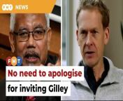 UCSI University’s Tajuddin Rasdi says American professor Bruce Gilley should have been allowed to debate his views with local academia.&#60;br/&#62;&#60;br/&#62;&#60;br/&#62;Read More: &#60;br/&#62;https://www.freemalaysiatoday.com/category/nation/2024/04/25/um-neednt-apologise-for-gilley-invite-says-don/&#60;br/&#62;&#60;br/&#62;Free Malaysia Today is an independent, bi-lingual news portal with a focus on Malaysian current affairs.&#60;br/&#62;&#60;br/&#62;Subscribe to our channel - http://bit.ly/2Qo08ry&#60;br/&#62;------------------------------------------------------------------------------------------------------------------------------------------------------&#60;br/&#62;Check us out at https://www.freemalaysiatoday.com&#60;br/&#62;Follow FMT on Facebook: https://bit.ly/49JJoo5&#60;br/&#62;Follow FMT on Dailymotion: https://bit.ly/2WGITHM&#60;br/&#62;Follow FMT on X: https://bit.ly/48zARSW &#60;br/&#62;Follow FMT on Instagram: https://bit.ly/48Cq76h&#60;br/&#62;Follow FMT on TikTok : https://bit.ly/3uKuQFp&#60;br/&#62;Follow FMT Berita on TikTok: https://bit.ly/48vpnQG &#60;br/&#62;Follow FMT Telegram - https://bit.ly/42VyzMX&#60;br/&#62;Follow FMT LinkedIn - https://bit.ly/42YytEb&#60;br/&#62;Follow FMT Lifestyle on Instagram: https://bit.ly/42WrsUj&#60;br/&#62;Follow FMT on WhatsApp: https://bit.ly/49GMbxW &#60;br/&#62;------------------------------------------------------------------------------------------------------------------------------------------------------&#60;br/&#62;Download FMT News App:&#60;br/&#62;Google Play – http://bit.ly/2YSuV46&#60;br/&#62;App Store – https://apple.co/2HNH7gZ&#60;br/&#62;Huawei AppGallery - https://bit.ly/2D2OpNP&#60;br/&#62;&#60;br/&#62;#FMTNews #TajuddinRasdi #BruceGilley #UM