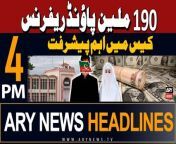 #£190millionreferencecase #adialajail #banipti#headlines &#60;br/&#62;&#60;br/&#62;-IHC orders authorities to transfer Bushra Bibi to Adiala jail&#60;br/&#62;&#60;br/&#62;-Islamabad admin diverts school buses for Pink bus project&#60;br/&#62;&#60;br/&#62;-Fazlur Rehman in favour of consensus between JUI-F, PTI&#60;br/&#62;&#60;br/&#62;-MQM-P seeks chairmanship of standing committees&#60;br/&#62;&#60;br/&#62;-Pakistan, China deepen collaboration on CPEC Phase II &#60;br/&#62;&#60;br/&#62;Follow the ARY News channel on WhatsApp: https://bit.ly/46e5HzY&#60;br/&#62;&#60;br/&#62;Subscribe to our channel and press the bell icon for latest news updates: http://bit.ly/3e0SwKP&#60;br/&#62;&#60;br/&#62;ARY News is a leading Pakistani news channel that promises to bring you factual and timely international stories and stories about Pakistan, sports, entertainment, and business, amid others.