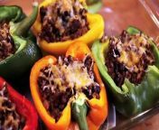 These taco stuffed peppers are perfect for a quick weekday meal.