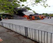 Bus engulfed in fire at Blackburn bus station, May 7, 2024 from just like fire