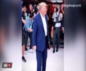 Trump joins the stars present at the Miami GP from gp video khushi