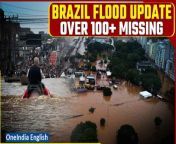 Devastating floods in Brazil&#39;s Rio Grande do Sul state have claimed 75 lives, with over 100 missing. President Lula da Silva and his cabinet are coordinating rescue efforts. Record-breaking floods displaced 80,000 people, leading to widespread destruction. Dramatic rescue scenes include soldiers saving a baby from a roof. &#60;br/&#62; &#60;br/&#62;#Brazil #Rio #brazilfloods2024 #brazilfloodsaftermockinggod #brazilfloods #Worldnews #Oneindia #OneindiaNews &#60;br/&#62;~PR.320~ED.103~