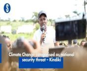 Interior CS Prof Kindiki Kindiki has said that Climate change and its devastating effects are now categorized as a national security threat. https://rb.gy/35fq3k