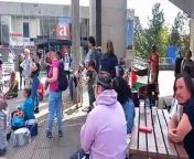 Protest takes place in Aberystwyth over attacks on Rafa from terror attack java game