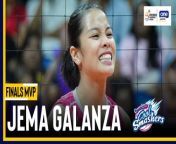 Jema Galanza is the Finals MVP for the Creamline Cool Smashers&#39; 2024 PVL All-Filipino Conference title run.