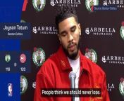 Celtics star Jayson Tatum wants to bounce back quickly from their &#39;disappointing&#39; collapse against the Hawks