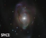 Take a journey to 89 million light-years away from Earth to the NGC 7727 galaxy. It harbors the closest pair of supermassive black holes discovered yet. &#60;br/&#62;&#60;br/&#62;Credit: ESO/L. Calçada ; N. Risinger (skysurvey.org); Digitized Sky Survey 2; VST ATLAS team; Voggel et al. &#124; mash mix by Space.com&#39;s Steve Spaleta&#60;br/&#62;Music: Stratosphere Voyage by Spirits Of Our Dreams / courtesy of Epidemic Sound