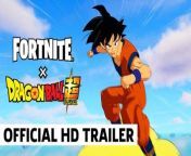 Watch the Fortnite x Dragon Ball trailer. Four iconic Dragon Ball Super characters, Son Goku, Vegeta, Bulma, and Beerus are now in Fortnite. The collaboration also features the new &#39;Power Unleashed&#39; tab for quests and rewards, Dragon Ball Adventure Island for fans to explore, and a way to watch select episodes of Dragon Ball Super in-game. Here&#39;s a teaser for the exciting event.