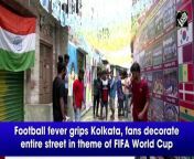 Football fans in North Kolkata, Dishari have decorated an entire street in the theme of Football World Cup.The world cup is currently being held in Qatar. &#60;br/&#62;&#60;br/&#62;The FIFA World Cup fever has gripped the entire city of Kolkata and people are showing their love for the game and the world cup in various ways.&#60;br/&#62;