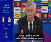 Real Madrid boss Carlo Ancelotti says Vinicius &#39;has returned to his best level&#39; after their 2-1 win at Braga