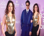 Actress Tamannah Bhatia and Vijay Varma captivate at Vogue Forces of Fashion India, seizing the spotlight with their stunning presence.