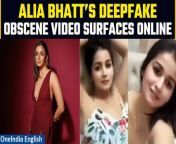 In the wake of the Deepfake trend, Alia Bhatt becomes the latest victim following Rashmika Mandanna, Katrina Kaif and Kajol. A shocking and obscene clip has surfaced on the internet, raising concerns about the misuse of technology and privacy invasion. Join us as we delve into the details of this disturbing incident, exploring its implications and the broader issue of DeepFake content targeting celebrities. &#60;br/&#62; &#60;br/&#62;#aliabhatt #aliabhattdeepfake #deepfake #deepfakevideo #cybersecurity #cybercrime #viralvideo #bollywood #entertainment #rashmikamandanna #katrinakaif #oneindianews&#60;br/&#62;~ED.194~HT.98~