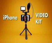Movo iVlogger Vlogging Kit for iPhone - Lightning Compatible YouTube Starter Kit for Content Creators - Accessories: Phone Tripod, Phone Mount, LED Light and Shotgun Microphone.by new click on the link https://amzn.to/3TtP1zx