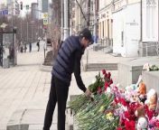 Cities across Russia marked a day of mourning for Moscow concert hall attack victims.Source: AP