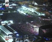 Las Vegas authorities on Wednesday released recordings of dozens of 911 calls and hours of video from surveillance cameras from the night last year when a gunman opened fire on an outdoor concert, killing 58 people and injuring hundreds more.