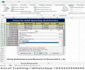 How to Add Quickly SubTotals Excel