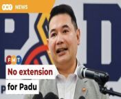 Economy minister Rafizi Ramli says any extensions will further delay the roll out of targeted subsidies.&#60;br/&#62;&#60;br/&#62;&#60;br/&#62;Read More: &#60;br/&#62;https://www.freemalaysiatoday.com/category/nation/2024/03/23/no-plans-to-extend-padu-deadline-says-rafizi/ &#60;br/&#62;&#60;br/&#62;Laporan Lanjut: &#60;br/&#62;https://www.freemalaysiatoday.com/category/bahasa/tempatan/2024/03/23/tiada-lanjutan-tempoh-daftar-padu-kata-rafizi/&#60;br/&#62;&#60;br/&#62;Free Malaysia Today is an independent, bi-lingual news portal with a focus on Malaysian current affairs.&#60;br/&#62;&#60;br/&#62;Subscribe to our channel - http://bit.ly/2Qo08ry&#60;br/&#62;------------------------------------------------------------------------------------------------------------------------------------------------------&#60;br/&#62;Check us out at https://www.freemalaysiatoday.com&#60;br/&#62;Follow FMT on Facebook: https://bit.ly/49JJoo5&#60;br/&#62;Follow FMT on Dailymotion: https://bit.ly/2WGITHM&#60;br/&#62;Follow FMT on X: https://bit.ly/48zARSW &#60;br/&#62;Follow FMT on Instagram: https://bit.ly/48Cq76h&#60;br/&#62;Follow FMT on TikTok : https://bit.ly/3uKuQFp&#60;br/&#62;Follow FMT Berita on TikTok: https://bit.ly/48vpnQG &#60;br/&#62;Follow FMT Telegram - https://bit.ly/42VyzMX&#60;br/&#62;Follow FMT LinkedIn - https://bit.ly/42YytEb&#60;br/&#62;Follow FMT Lifestyle on Instagram: https://bit.ly/42WrsUj&#60;br/&#62;Follow FMT on WhatsApp: https://bit.ly/49GMbxW &#60;br/&#62;------------------------------------------------------------------------------------------------------------------------------------------------------&#60;br/&#62;Download FMT News App:&#60;br/&#62;Google Play – http://bit.ly/2YSuV46&#60;br/&#62;App Store – https://apple.co/2HNH7gZ&#60;br/&#62;Huawei AppGallery - https://bit.ly/2D2OpNP&#60;br/&#62;&#60;br/&#62;#FMTNews #RafiziRamli #Padu #Dateline